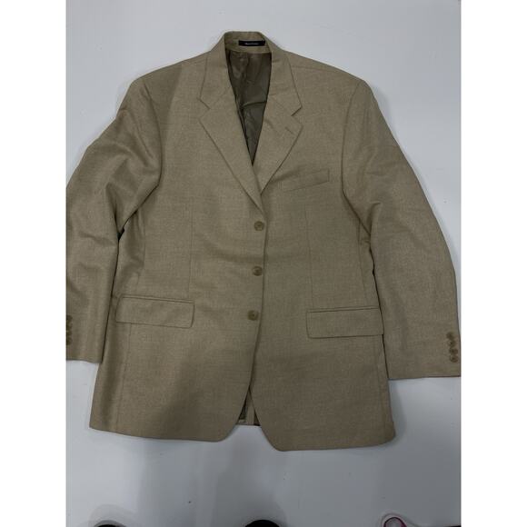 VTG Polo University Club Men Ralph Lauren Silk Wool Blazer Sport Coat 46 T - Picture 1 of 7